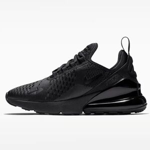 Nike Air Max 270 All-Black Athletic Running Sneakers